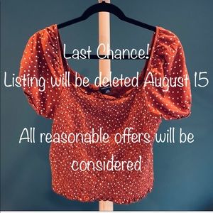 American Eagle Smocked Crop